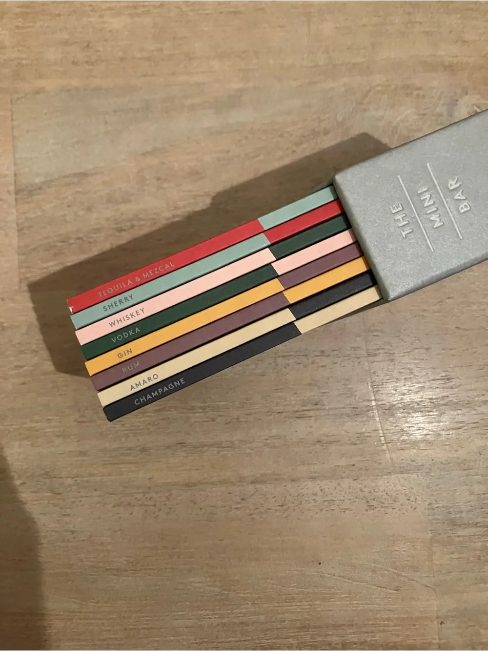 The Mini Bar 100 Essential Cocktail Recipes; 8 Notebook Set